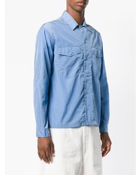 Мужская голубая куртка-рубашка от Ami Paris