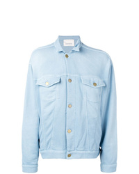 Мужская голубая куртка-рубашка от Laneus