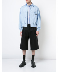 Мужская голубая куртка-рубашка от Oamc