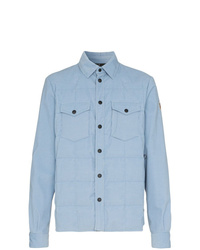 Мужская голубая куртка-рубашка от MONCLER GRENOBLE