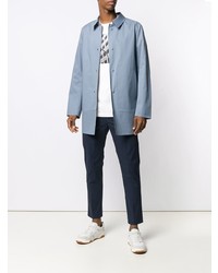 Мужская голубая куртка-рубашка от Herno