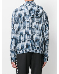 Мужская голубая куртка с принтом от Versus