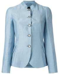 Женская голубая куртка от Emporio Armani