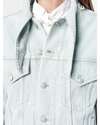 Женская голубая куртка от Balenciaga