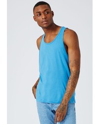 Мужская голубая майка от Topman