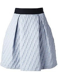 Голубая мини-юбка со складками от Pinko