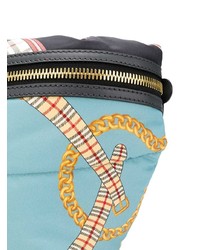 Мужская голубая поясная сумка от Burberry