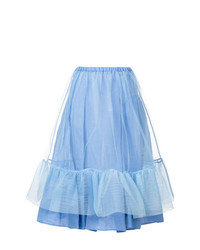 Голубая пышная юбка из фатина от Ermanno Scervino