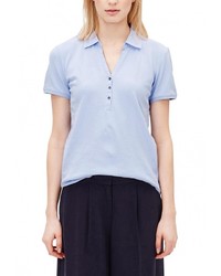 Женская голубая рубашка поло от s.Oliver