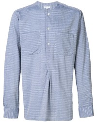 Мужская голубая рубашка с геометрическим рисунком от Engineered Garments