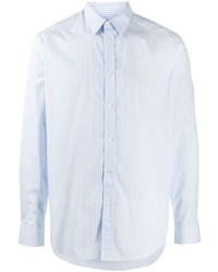 Мужская голубая рубашка с длинным рукавом в вертикальную полоску от Zadig & Voltaire