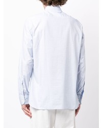 Мужская голубая рубашка с длинным рукавом в клетку от Hackett