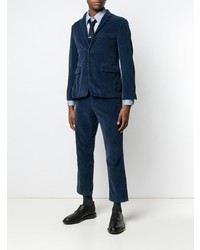 Мужская голубая рубашка с длинным рукавом от Thom Browne