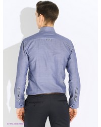 Мужская голубая рубашка с длинным рукавом от Alex DANDY