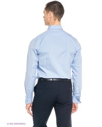 Мужская голубая рубашка с длинным рукавом от Alfred Muller