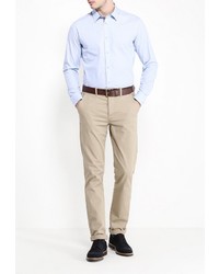 Мужская голубая рубашка с длинным рукавом от Baon