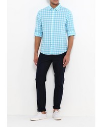 Мужская голубая рубашка с длинным рукавом от Baon