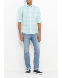 Мужская голубая рубашка с длинным рукавом от Baon