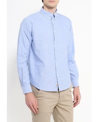 Мужская голубая рубашка с длинным рукавом от Baon