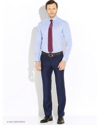 Мужская голубая рубашка с длинным рукавом от BAWER