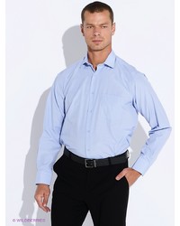 Мужская голубая рубашка с длинным рукавом от BAWER