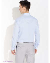 Мужская голубая рубашка с длинным рукавом от Bazioni