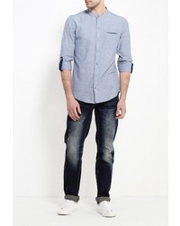 Мужская голубая рубашка с длинным рукавом от Befree