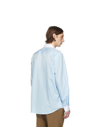 Мужская голубая рубашка с длинным рукавом от Burberry