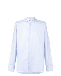 Мужская голубая рубашка с длинным рукавом от Borriello