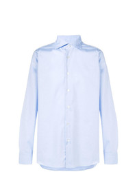 Мужская голубая рубашка с длинным рукавом от Borriello