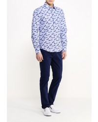 Мужская голубая рубашка с длинным рукавом от Boss Orange