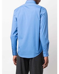 Мужская голубая рубашка с длинным рукавом от Sandro Paris