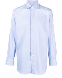 Мужская голубая рубашка с длинным рукавом от Brioni