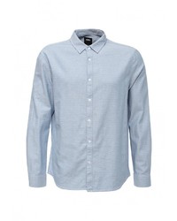 Мужская голубая рубашка с длинным рукавом от Burton Menswear London
