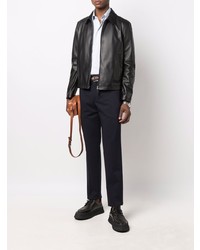 Мужская голубая рубашка с длинным рукавом от Bally