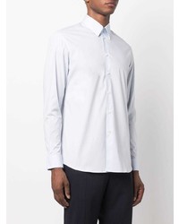 Мужская голубая рубашка с длинным рукавом от Bally