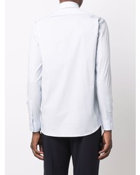 Мужская голубая рубашка с длинным рукавом от Bally