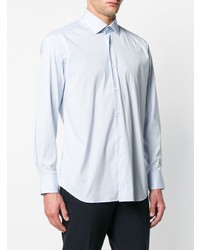 Мужская голубая рубашка с длинным рукавом от Bagutta