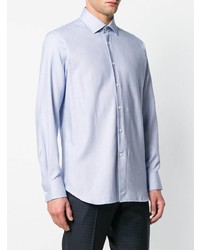 Мужская голубая рубашка с длинным рукавом от Bagutta