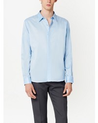 Мужская голубая рубашка с длинным рукавом от Ami Paris