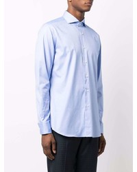 Мужская голубая рубашка с длинным рукавом от Xacus