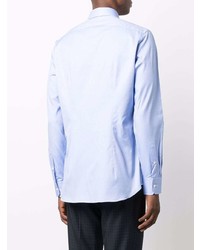 Мужская голубая рубашка с длинным рукавом от Xacus