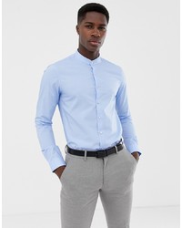 Мужская голубая рубашка с длинным рукавом от Calvin Klein
