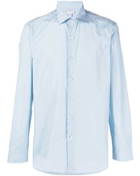 Мужская голубая рубашка с длинным рукавом от Caruso