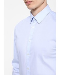 Мужская голубая рубашка с длинным рукавом от Celio