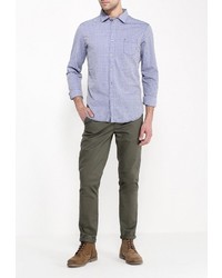 Мужская голубая рубашка с длинным рукавом от Chromosome