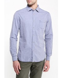 Мужская голубая рубашка с длинным рукавом от Chromosome