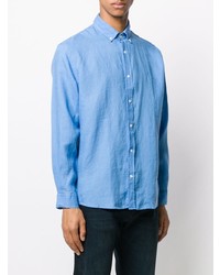 Мужская голубая рубашка с длинным рукавом от Bluemint