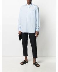 Мужская голубая рубашка с длинным рукавом от Barena