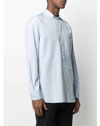 Мужская голубая рубашка с длинным рукавом от Barena
